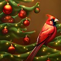 Christmas Tree Cardinal 